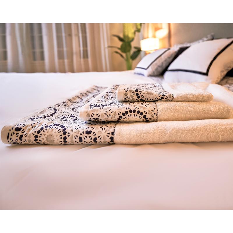 BLACK Islamic Mandala TOWELS SET