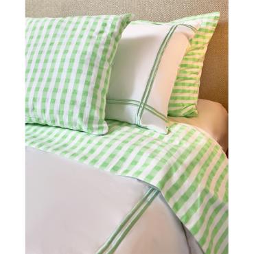 Green Checks Bed sheet