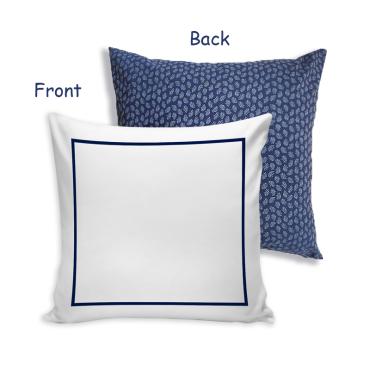 Navy Leaves set's Cushion