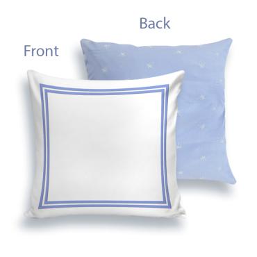  Light blue Palm Embroidered Cushion