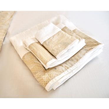 Beige Birds Towels set