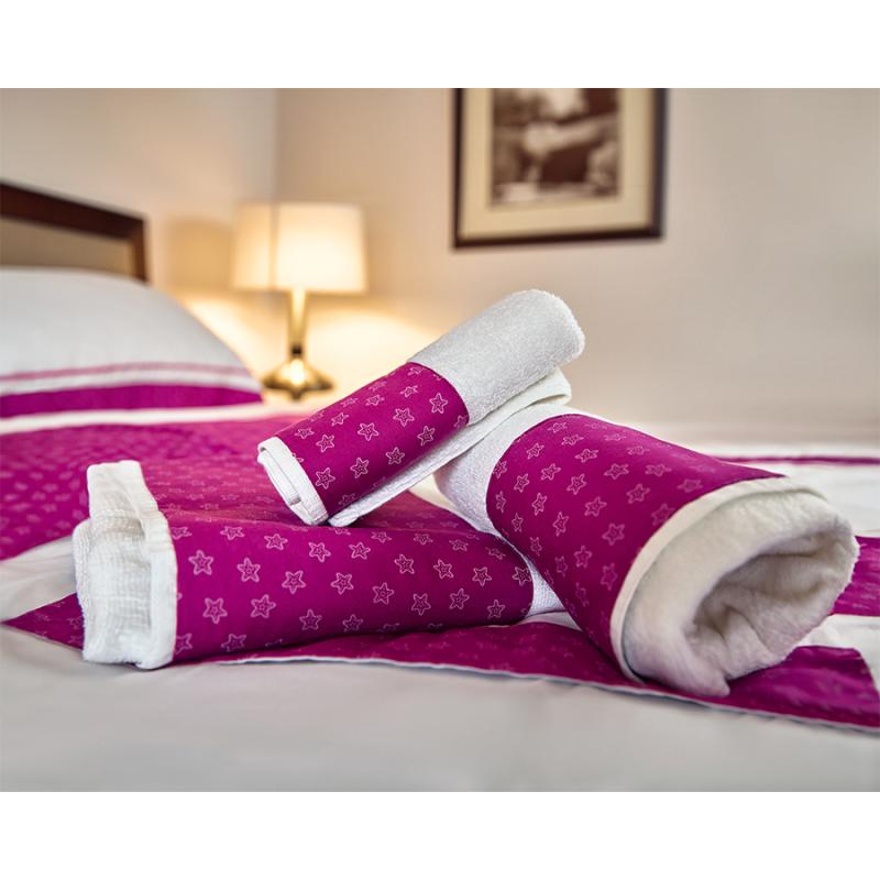 Pink stars Single Towel