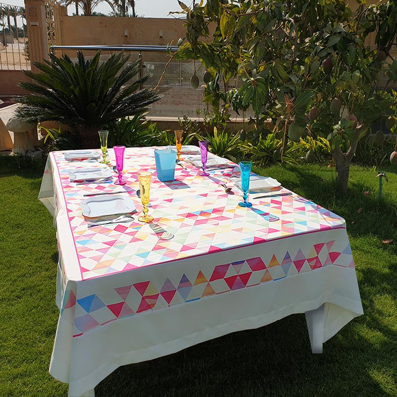 Triangles Table Cloth 180 x 300 cm