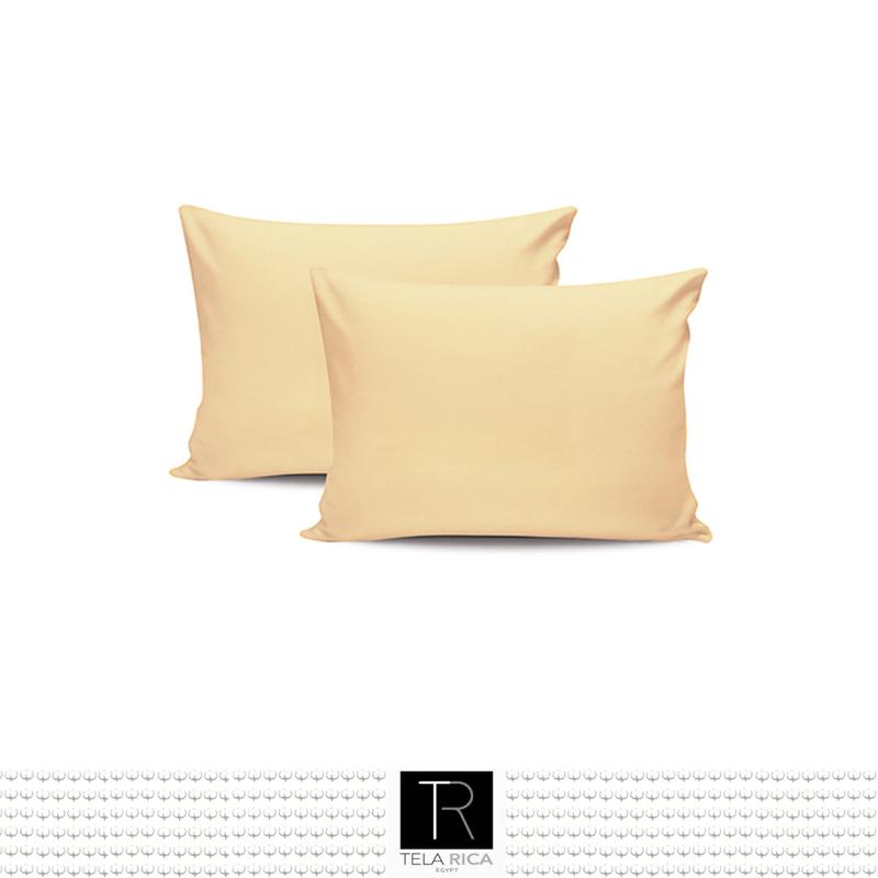 Pack of Plain yellow Pillow Cases 100% cotton 180 TC