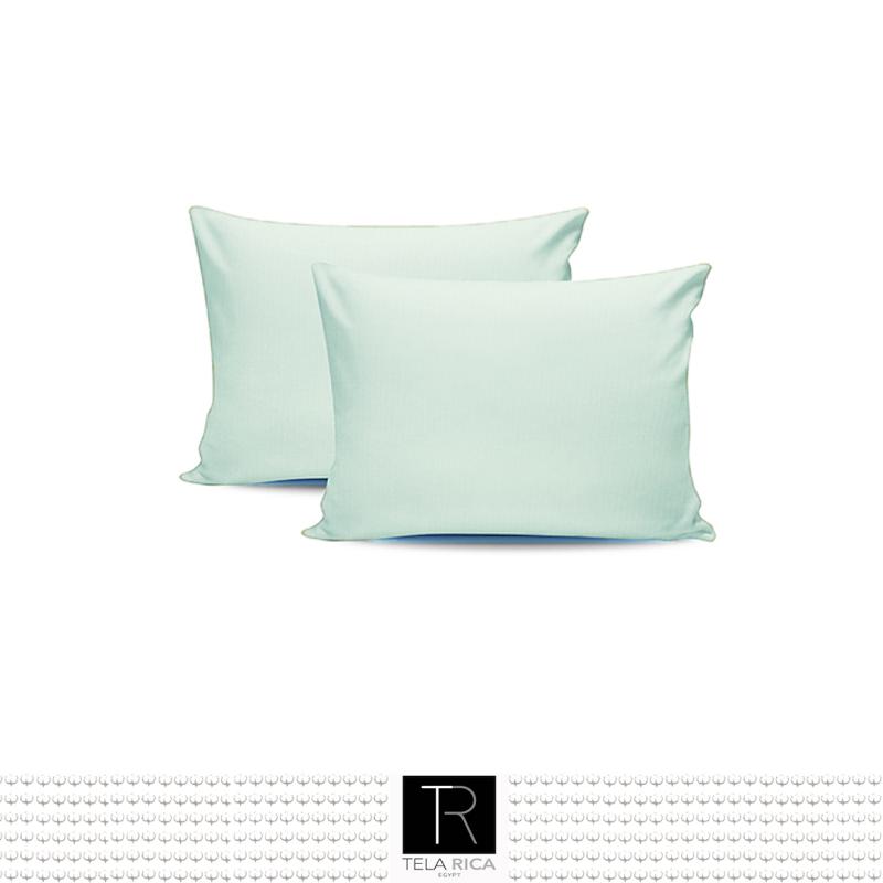 Pack of Plain Light blue Pillow Cases 100% cotton 180 TC