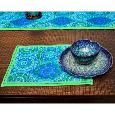 Blue green Placemat