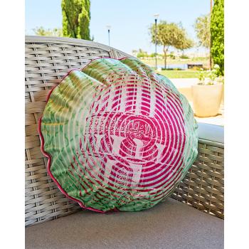 Circular Pink Dome Cushion