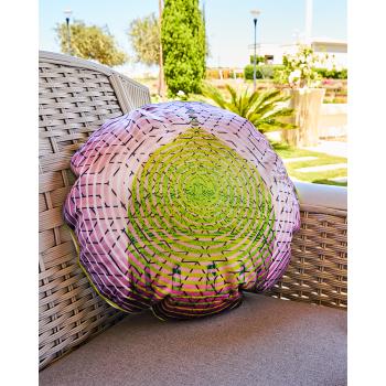 Circular Green Dome Cushion