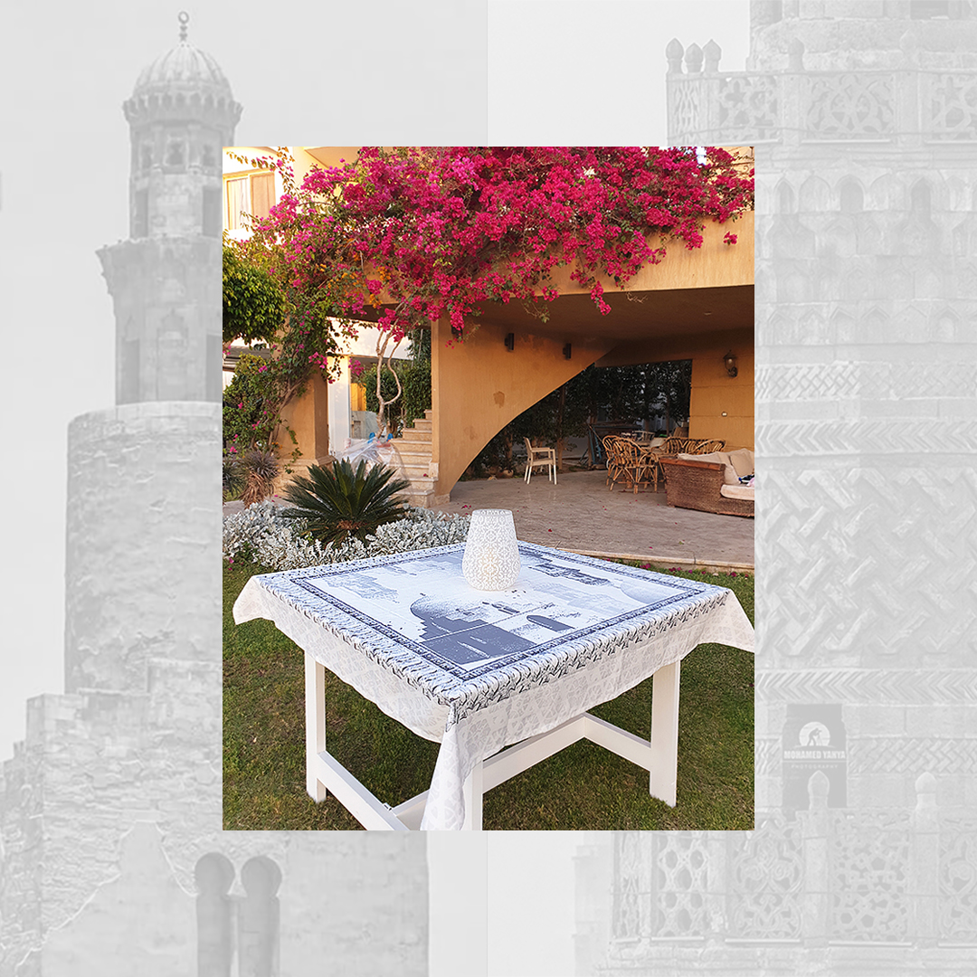 Ibn Toulon Mosque Design Tablecloth