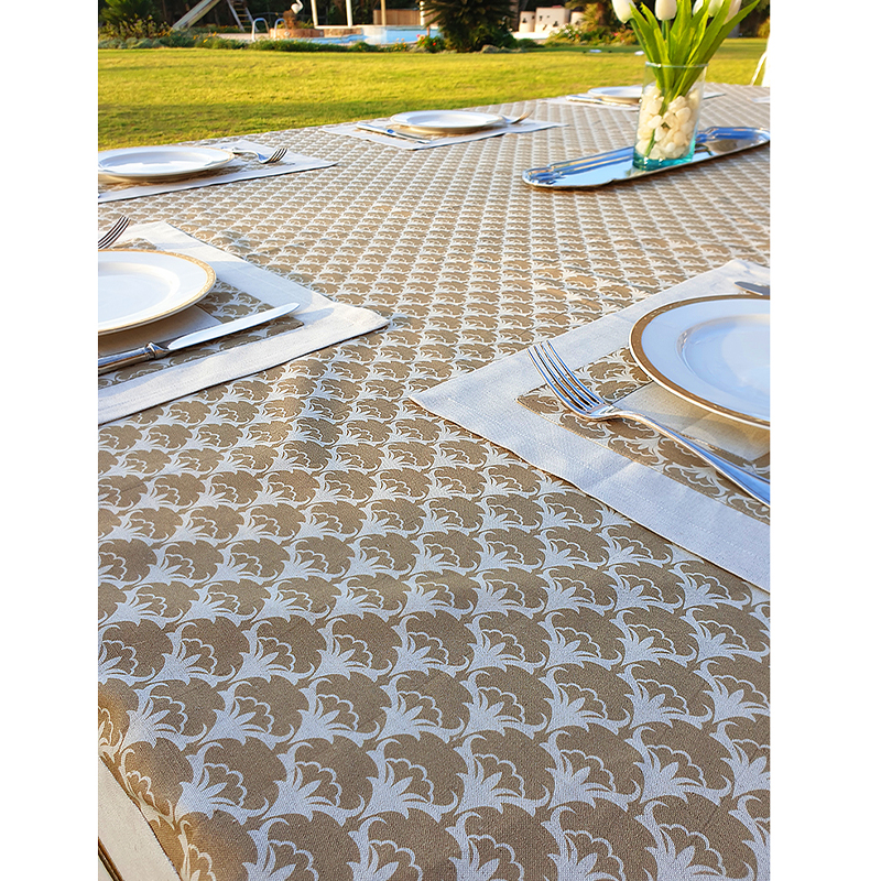 Linen Beige Tablecloth 