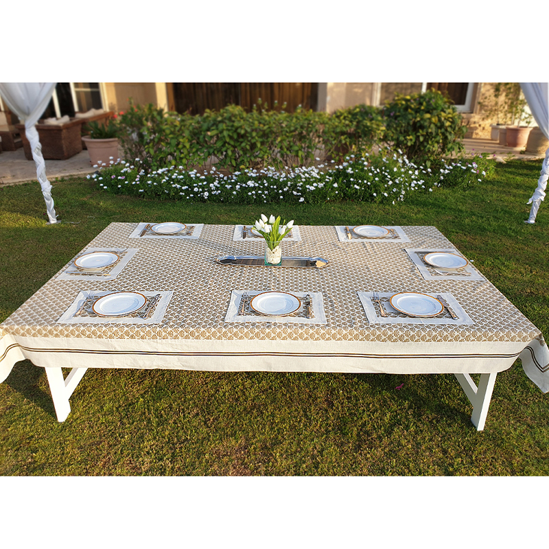 Linen Beige Tablecloth 