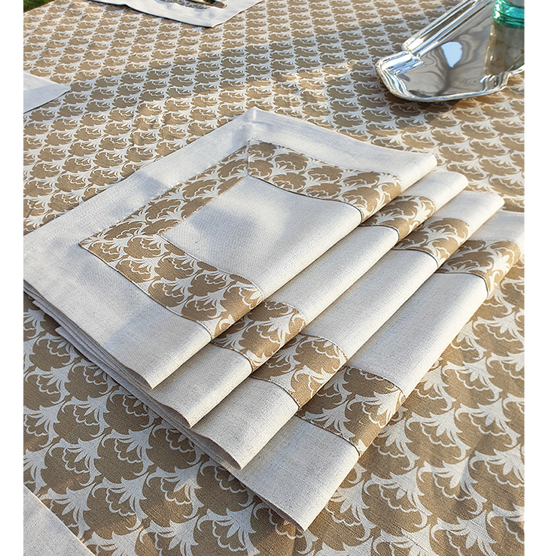 Linen Beige Tablecloth 