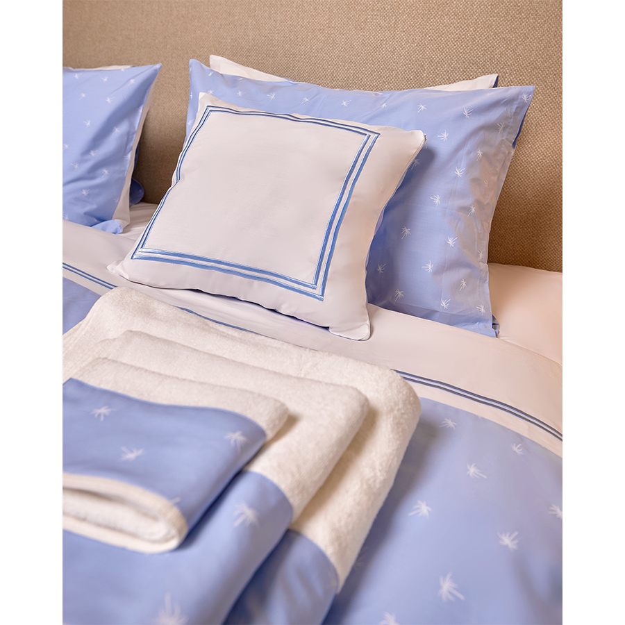 Light Blue  Palm Pillow cases