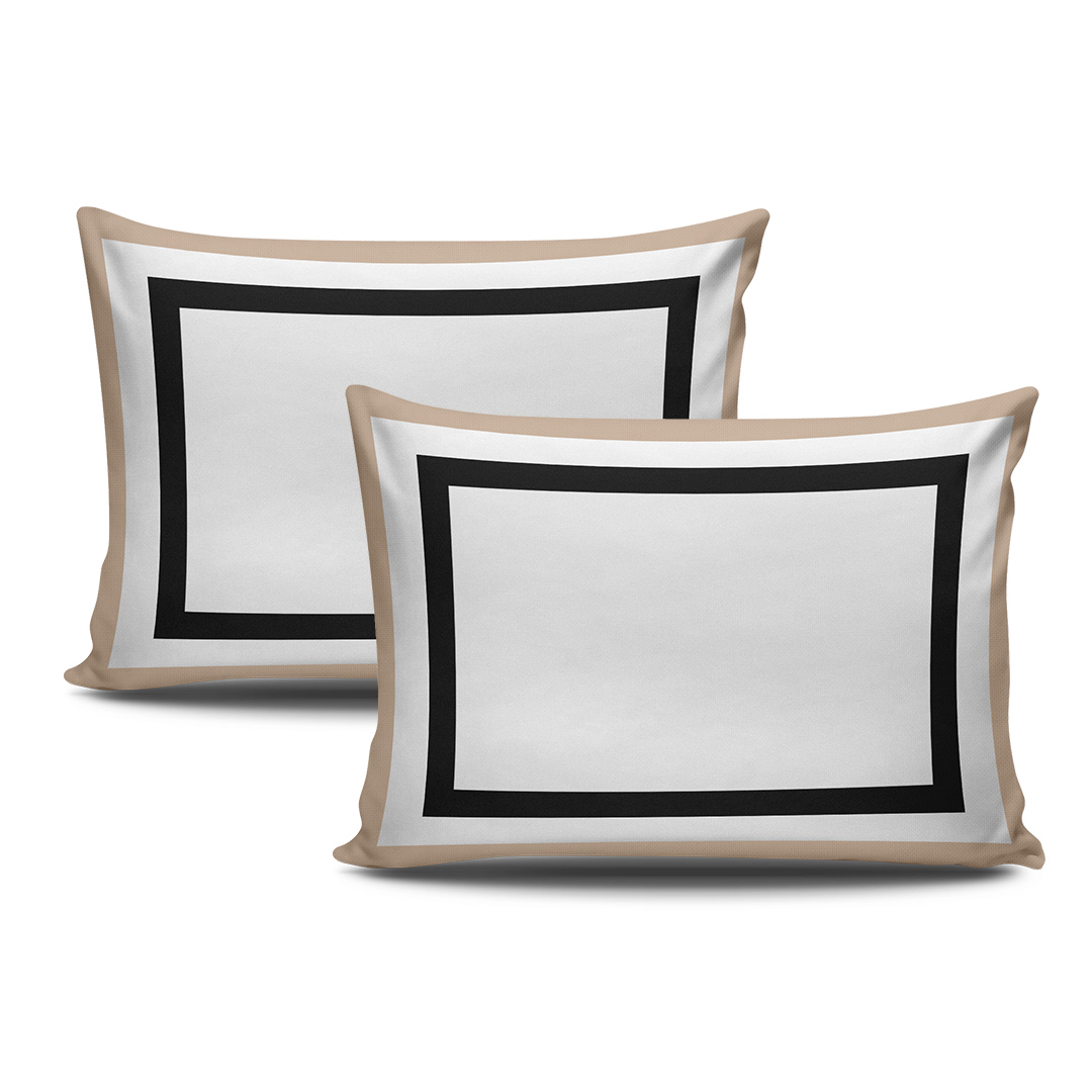 Black And Beige Pillow Cases