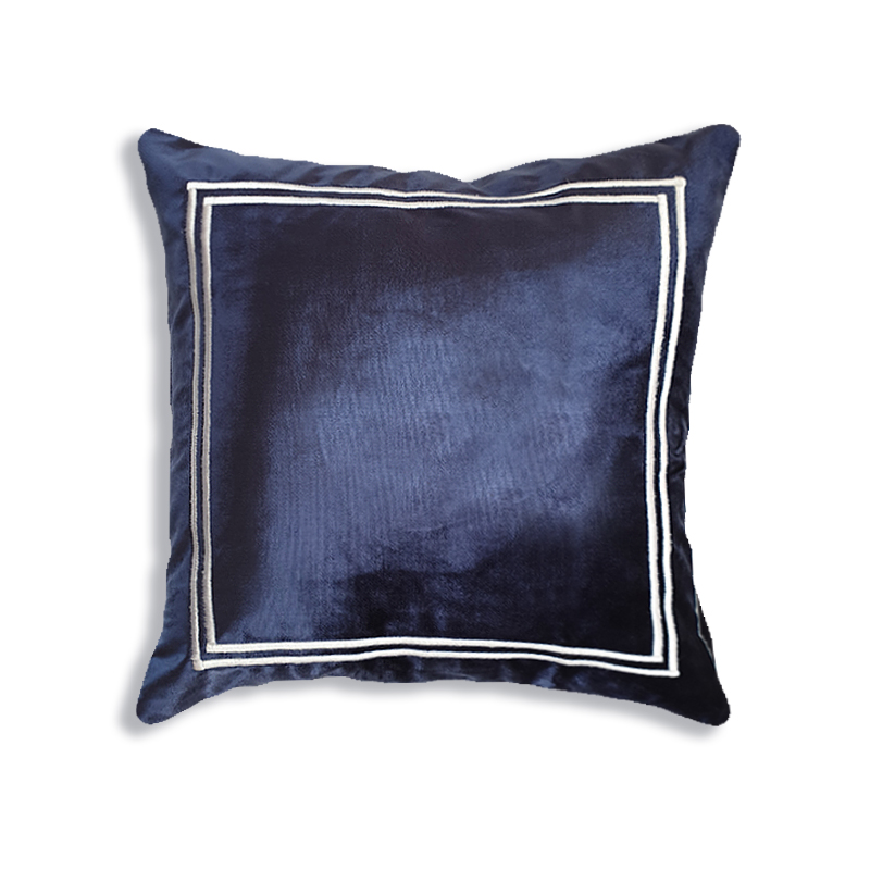 Navy Leaves set's Cushion