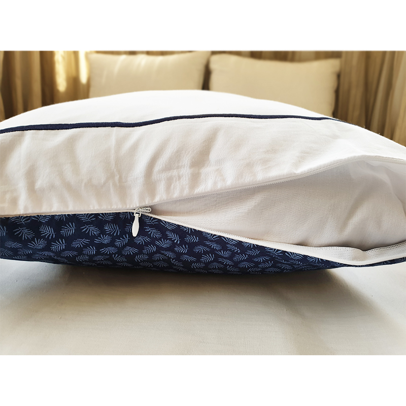 Navy Leaves set's Cushion