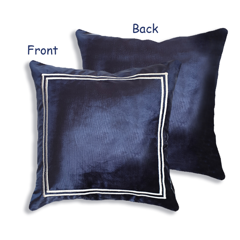 Navy Leaves set's Cushion