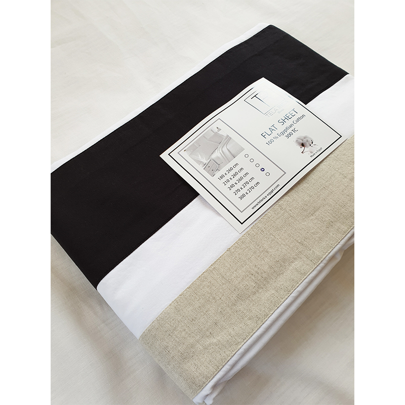 Black And Beige Upper sheet