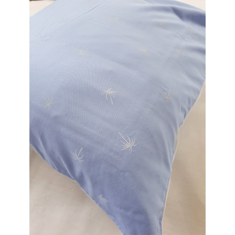  Light blue Palm Embroidered Cushion