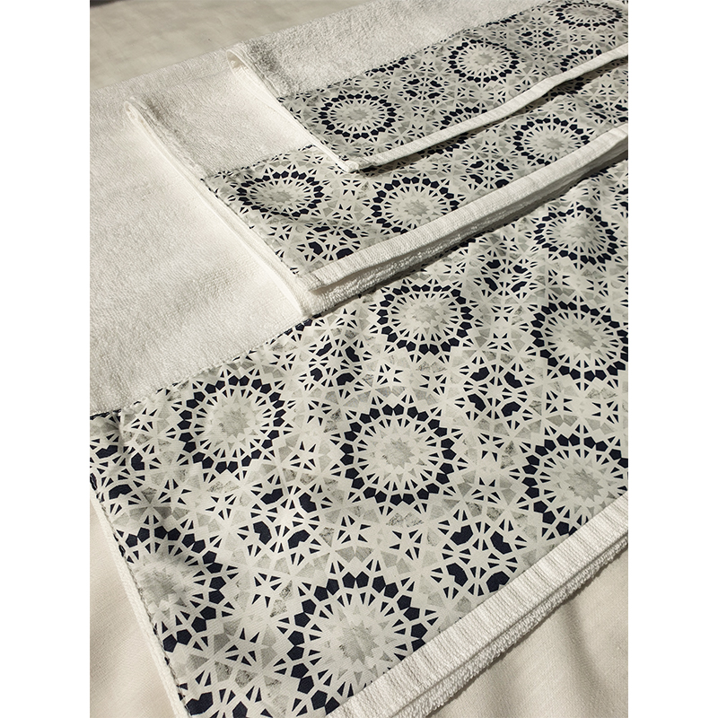 BLACK Islamic Mandala TOWELS SET