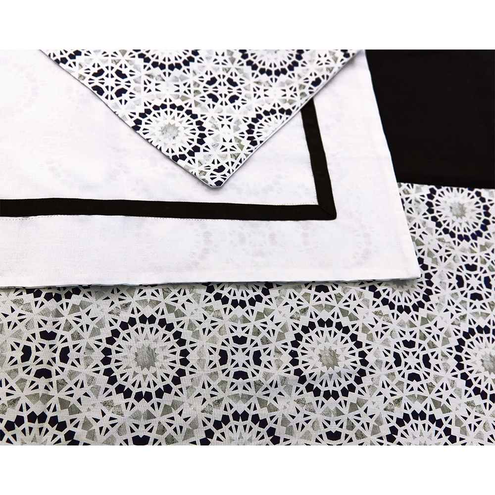 Black Islamic Mandala Full bed set 