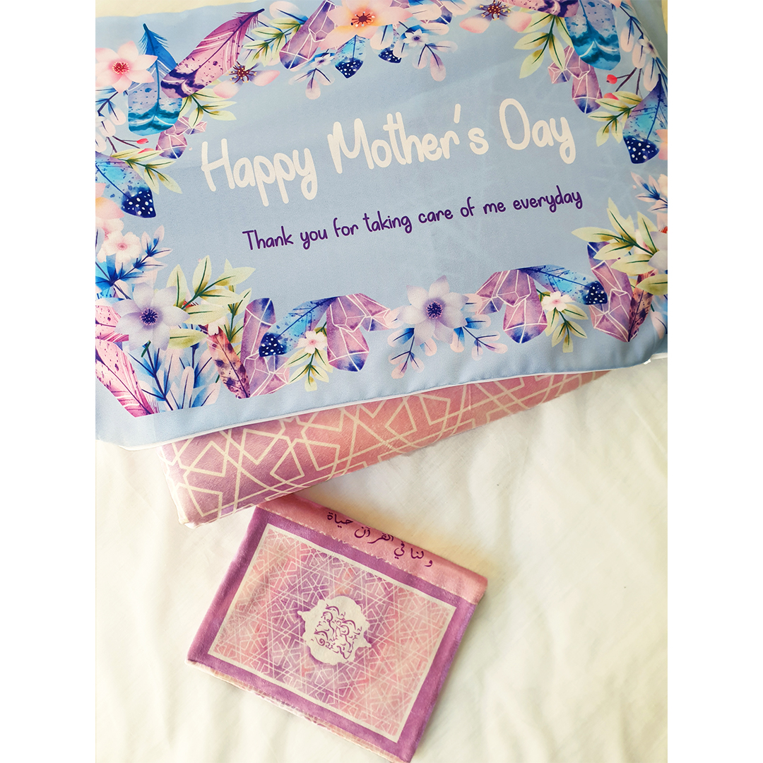 Mother's day Gift Package (Padded Carpet + Quran cover )