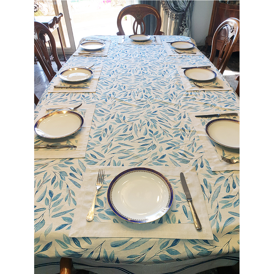 Blue linen Placemats