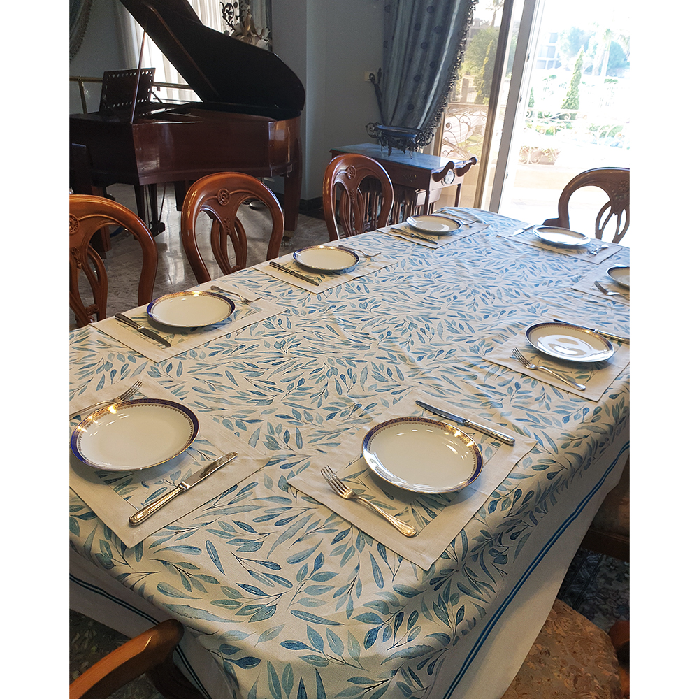 Blue linen Placemats