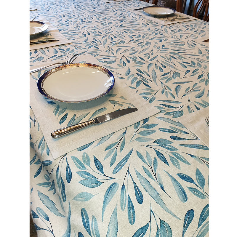 Blue linen Placemats