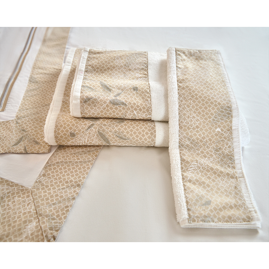 Beige Birds Towels set