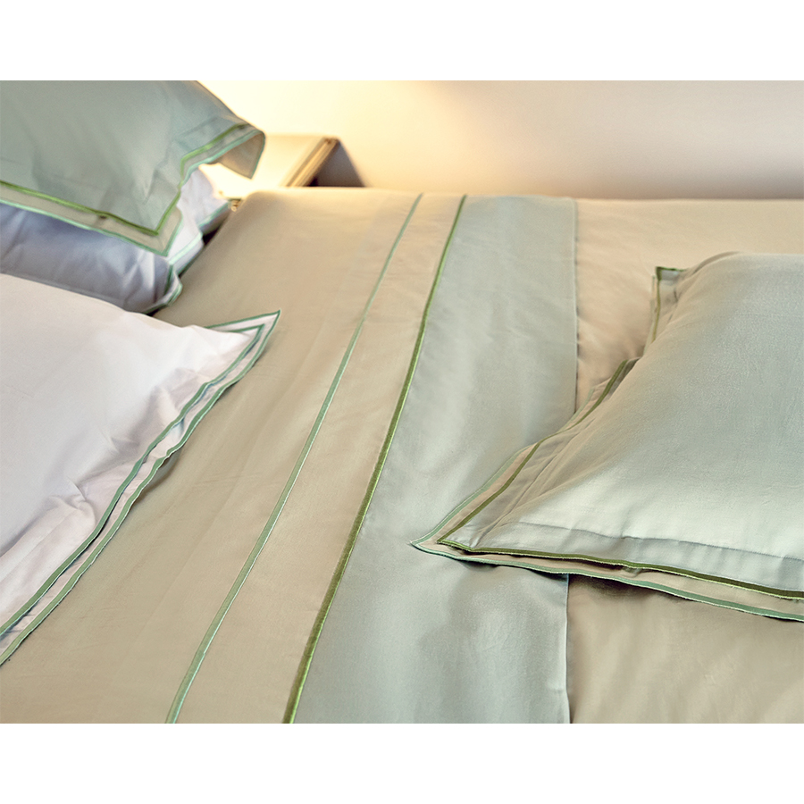 Green shades Embroidered Upper sheet