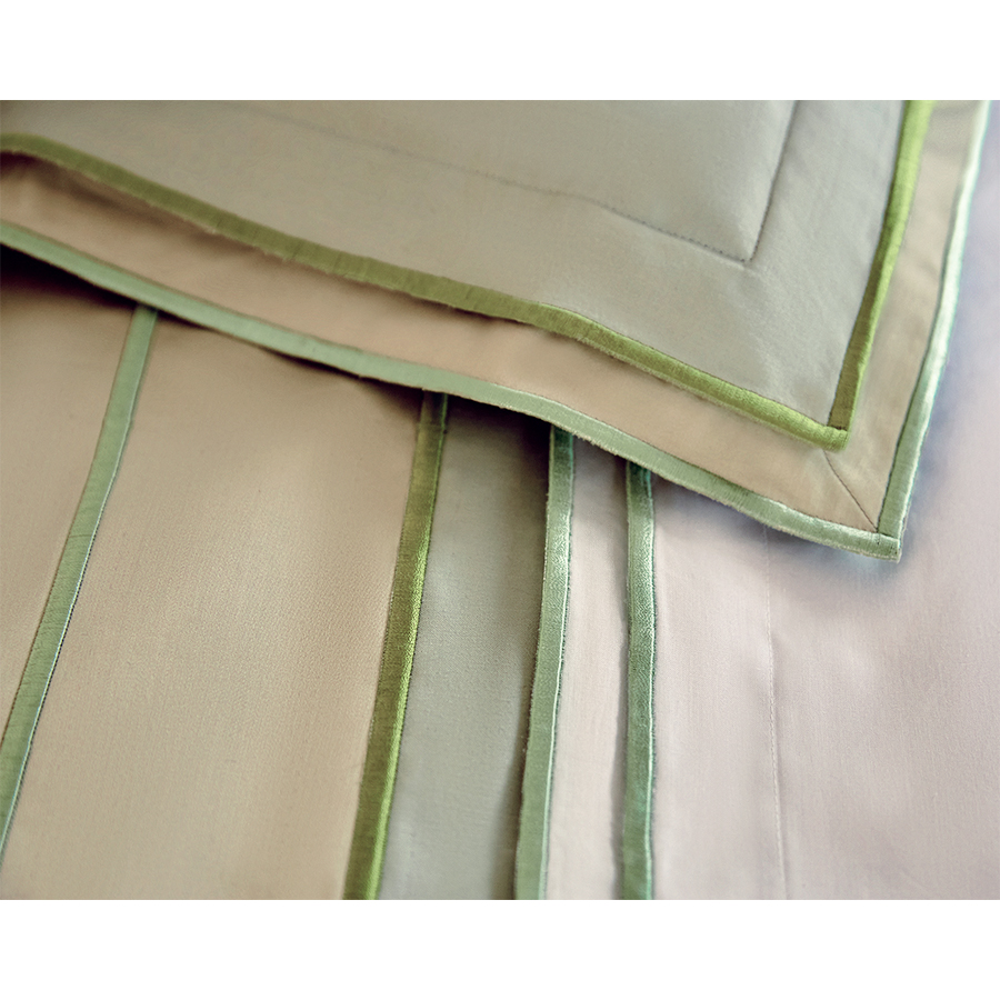 Green shades Embroidered Upper sheet