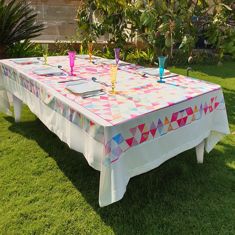 Triangles Table Cloth 180 x 300 cm