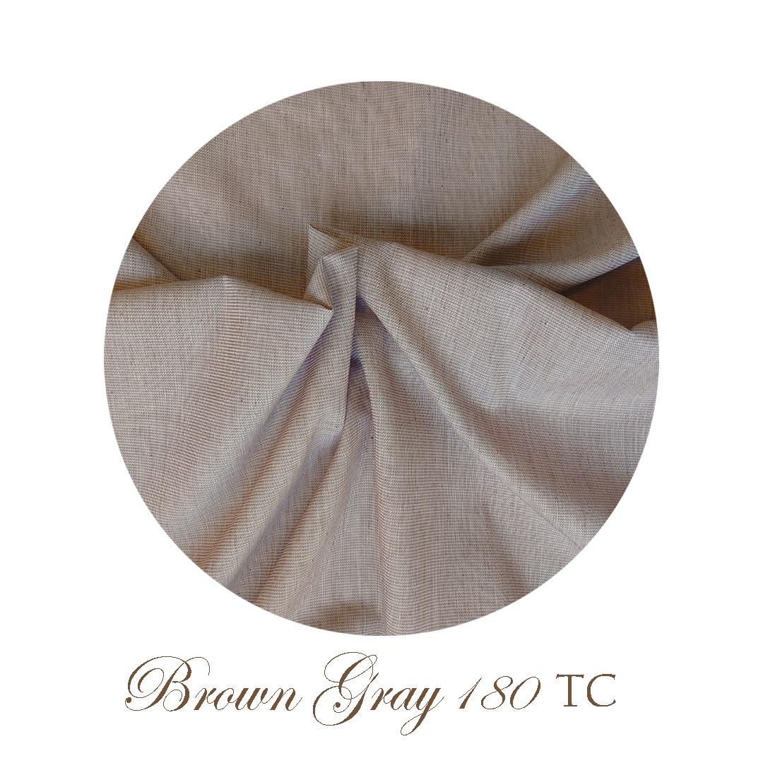 Brown Fitted Sheet 100% Cotton-180 TC 