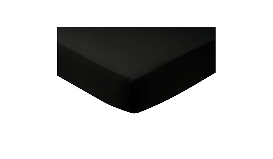 Black Fitted Sheet 100% Egyptian Cotton-300TC