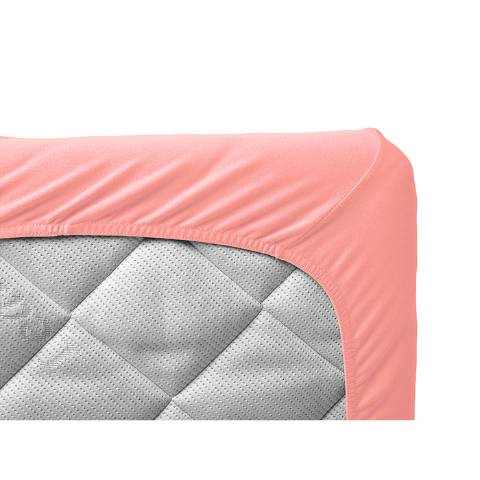 ٍSalmon Fitted Sheet 100% Egyptian Cotton-200TC