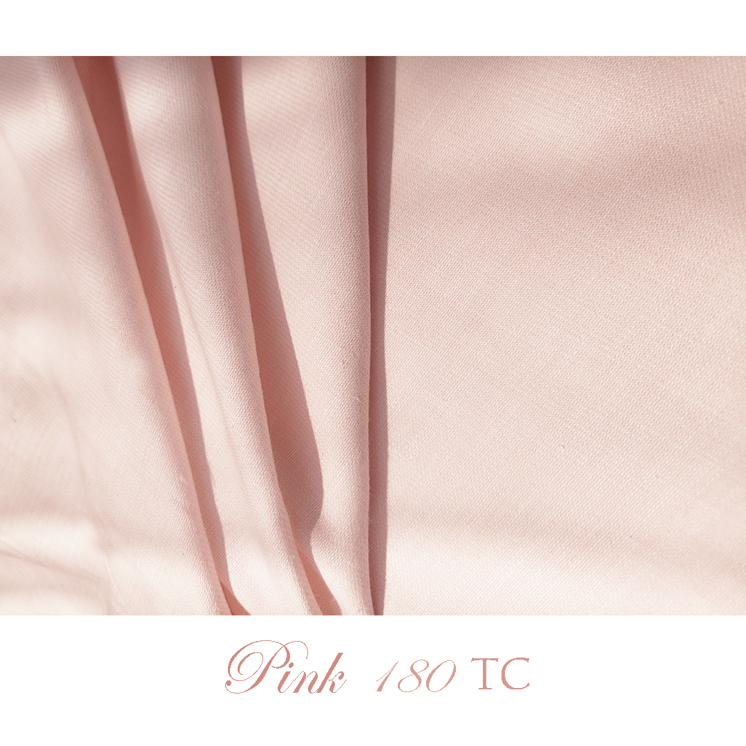 Pack of Plain pink Pillow Cases 100% cotton 180 TC