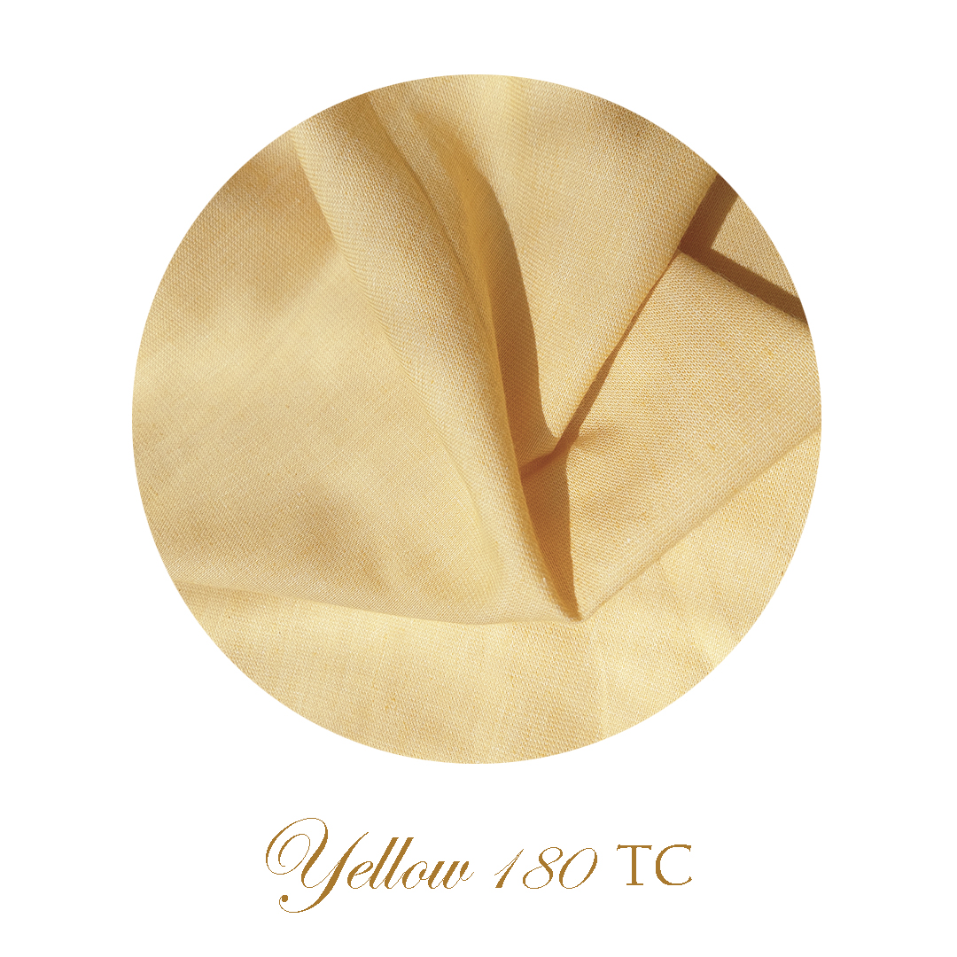 Pack of Plain yellow Pillow Cases 100% cotton 180 TC