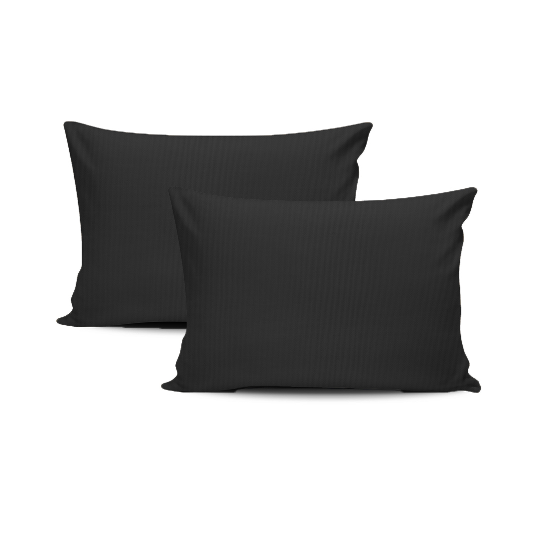 Pack of Plain Black Pillow Cases 100%Egyptian cotton 300TC