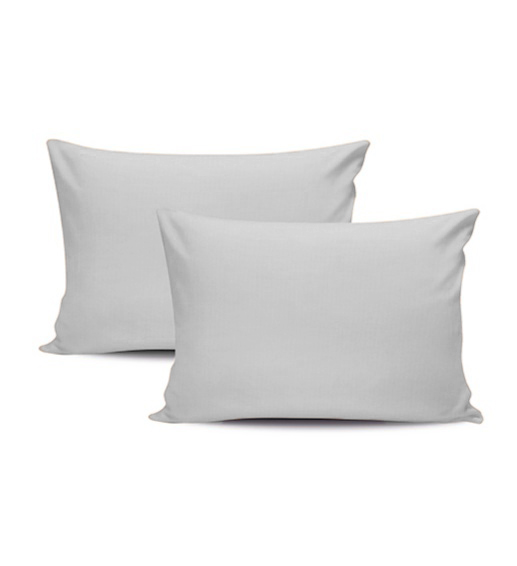 Pack of Plain Light gray Pillow Cases 100%Egyptian cotton 300TC