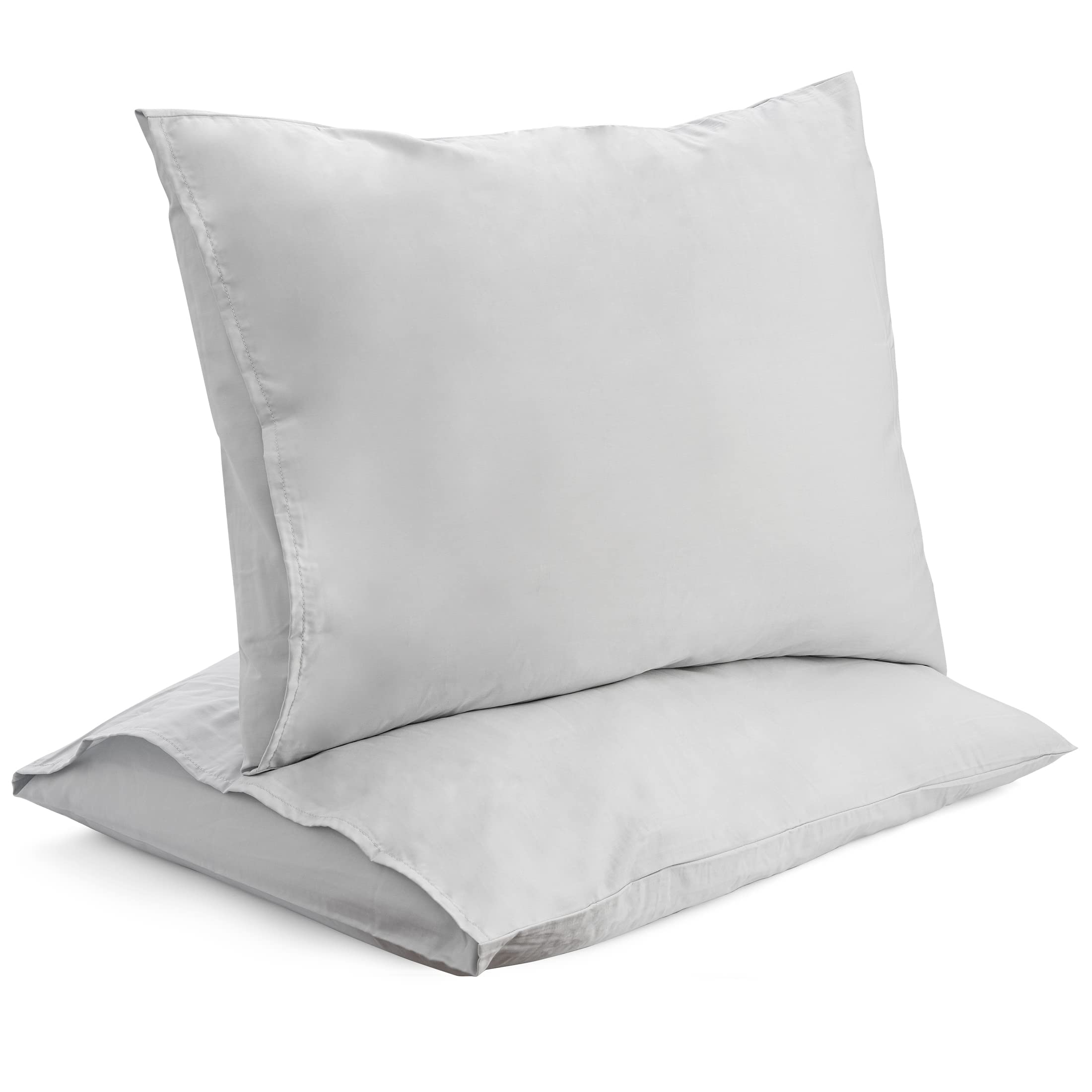 Pack of Plain Light gray Pillow Cases 100%Egyptian cotton 300TC