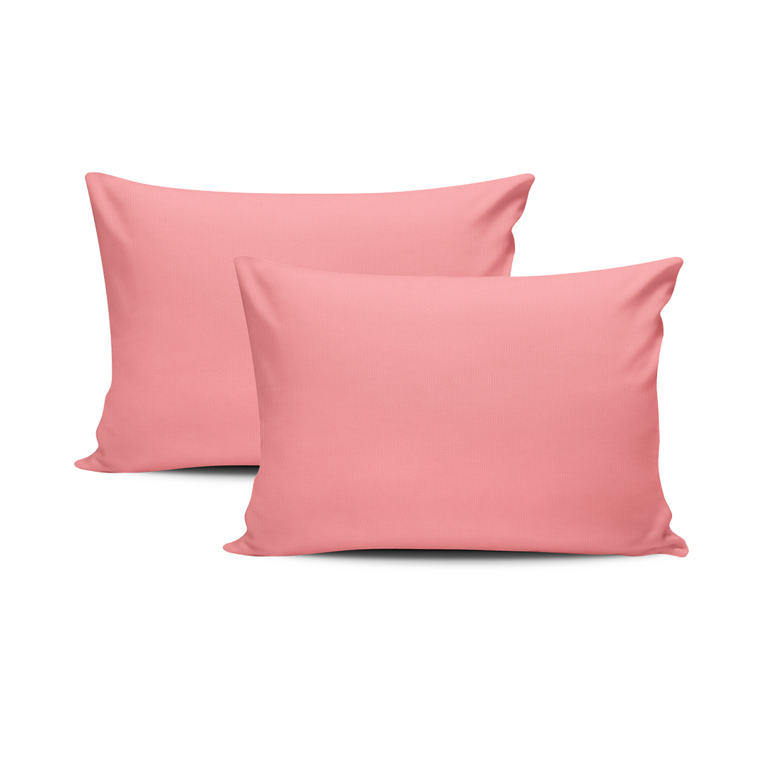 Pack of Plain salmon Pillow Cases 100%Egyptian cotton 200TC