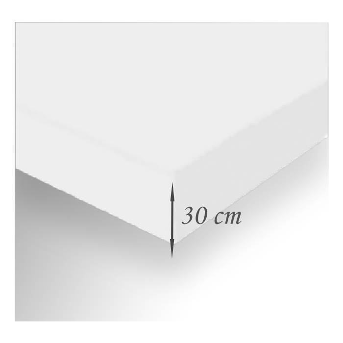 White Fitted Sheet 100% Egyptian Cotton-300TC