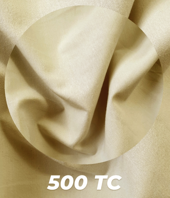 Beige Olive Fitted sheet-500TC - Egyptian cotton 