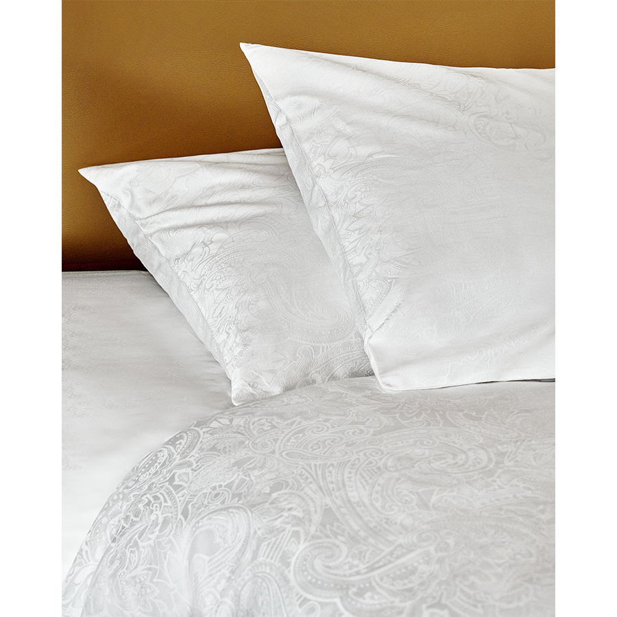 white Jacquard Fitted sheet