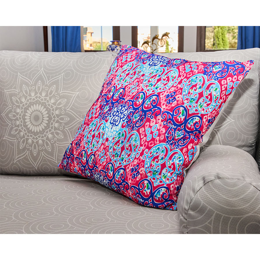 Blue Pink Cushion