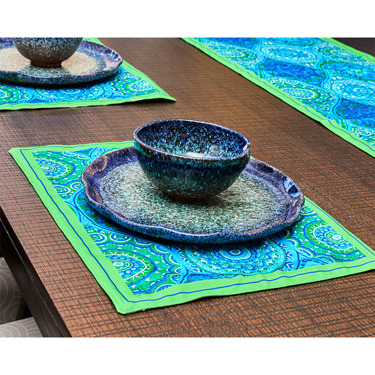 Blue green Placemat